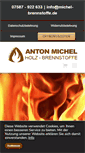 Mobile Screenshot of michel-brennstoffe.de